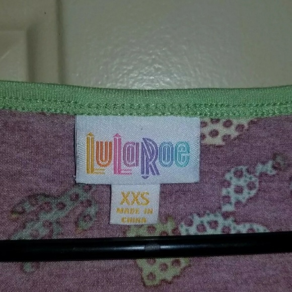 LuLaRoe Irma Hi low Cactus Succulent Pattern Top - Picture 5 of 5